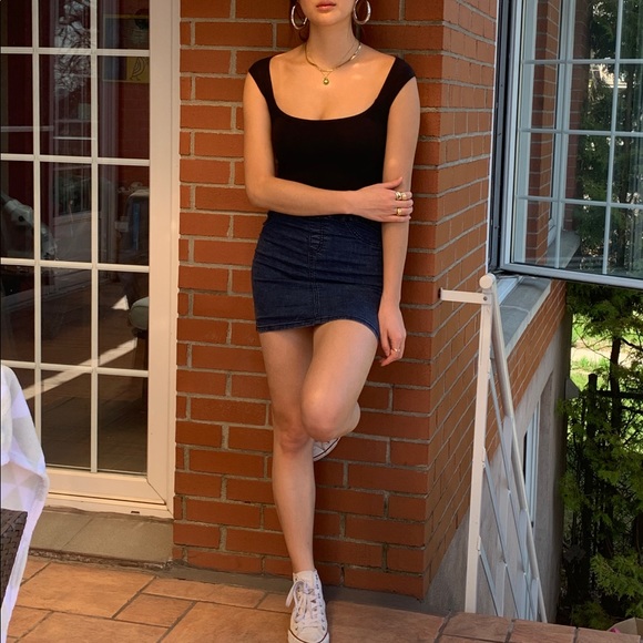 Jean mini skirt - Picture 1 of 3